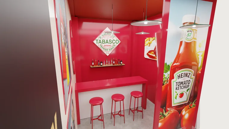 Barra con rótulo de Tabasco