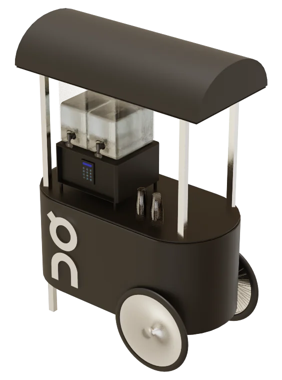 Carrito con dispensadores